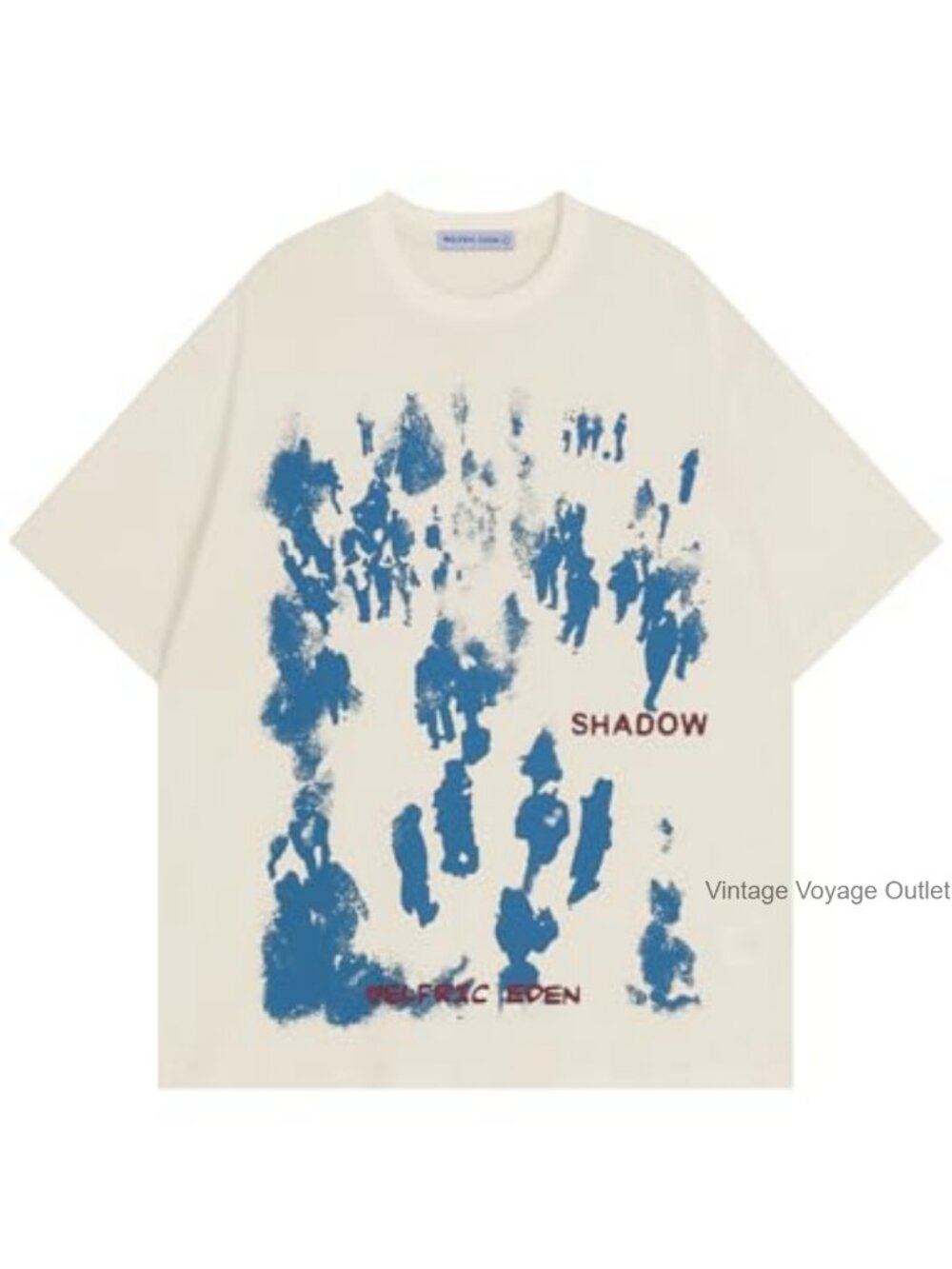 Oversized Graphic Tee Unisex Graffiti Print Cotton Short Sleeve T-Shirt